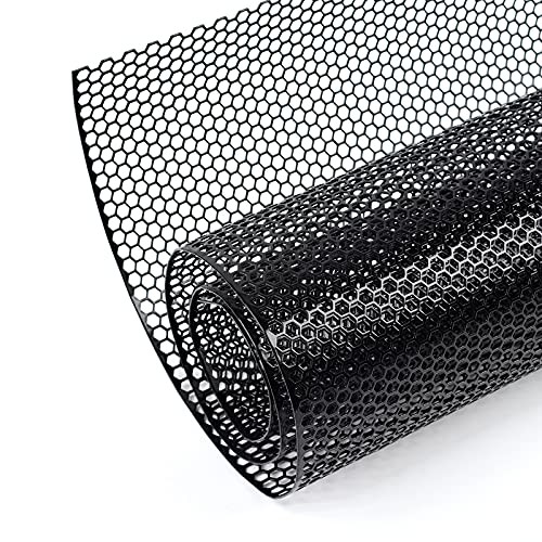 47×16 inches Car Pickup Truck Grill Mesh Spoiler Bumper 6x1mm Honeycomb Black