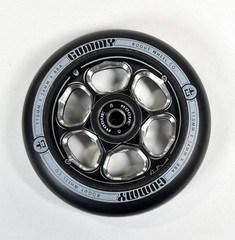 ROGUE Pro Stunt Scooter Wheels, Gummy 110mm x 24mm, 88A – Black/Black (2 Wheels)