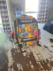 Prodigy BP-1 V3 Disc Golf Backpack – Multi-Color Graffiti Pattern