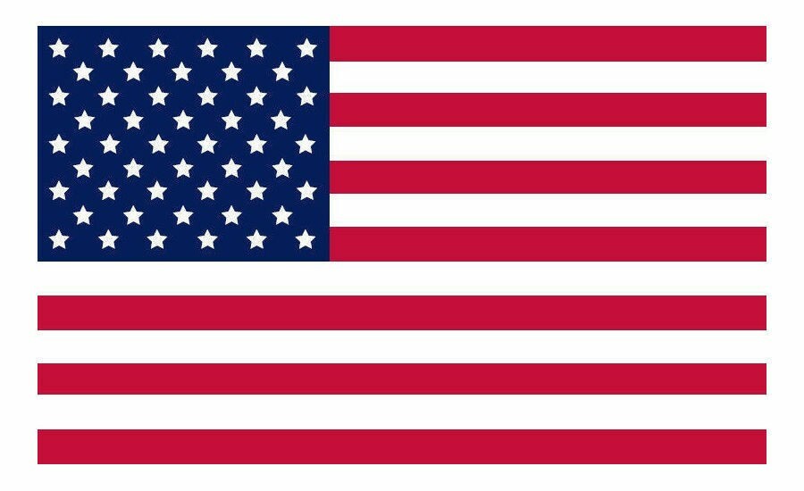  American Flag Decal Sticker USA Made 3M Vinyl Cars Window Wall Size 4in x 6in