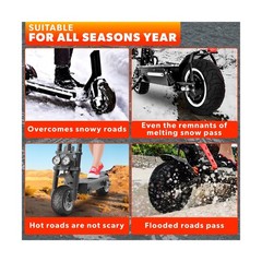 80/65-6 Scooter Tire Tube for All Seasons – 10×3″ Electric Scooter Tires Repl…