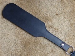 Long Leather Paddle With TINY SPIKES and REINFORCED HANDLE GOTHIC – NEW