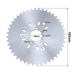 44T Sprocket 1.5in Blue CNC Adapter for 415 Chain Motorized Bicycle 50cc 60cc…