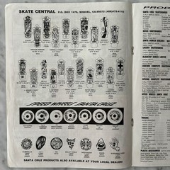Vintage Skate Central Skateboard Catalog Fall 1988 Santa Cruz Natas Grosso Hosoi