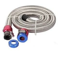 3 FT 6AN 3/8″ ID Fuel Line Stainless Steel Braided Hose Kit, With 3/8″ ID, 3FT