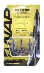 NAP Killzone Mechanical Broadhead 2 Blades 100 Grains 2” Cutting Diameter 3 Pack
