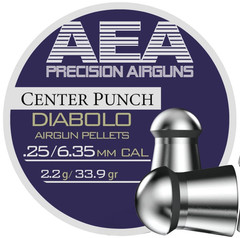 AEA Precision 300 Count CENTER PUNCH Heavy Domed 6.35mm .25 Caliber Air Pellets