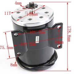 800W 36V Brush MY1020 Motor Kit Controller for E-BIKE ATV Scooter Quad Dirt bike