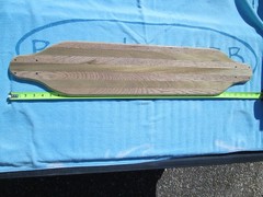 custom laminated 35″ long oak & poplar skateboard