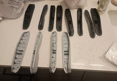 Rollerblade Solo Sole Plates Size 8.5 Black And Grey 3 Pair