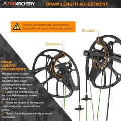 RH Compound Bow 30-70lbs 75% Let-off & Carbon Arrows Kit Adult Hunting Shooting