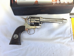John Wayne DUKE Colt CO2 .177 Single Action Pellet Revolver Weathered Grip