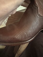 Tecovas The Nash Bourbon Lizard Dark Brown Men’s Western Boots Size 8.5 D