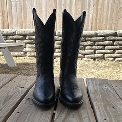 Ariat Western Equestrian Boots Black Leather 10002218 US Men’s 8.5D