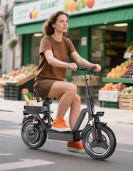 Electric Scooter,1000W 48V E-scooter 14″ Commuter Electric Scooter 35Miles 25MPH