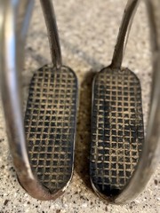 Set Of Fillis Stirrup Irons 12 Cm (4.7”) With rubber Tread pads Well Loved