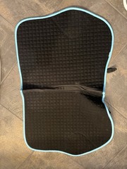WeatherBeeta Prime Marble Dressage Saddle Pad Blue/Light Blue