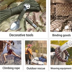 Dyneema Tent Guy Guide Reflective Green Rope – 200kg Breaking 2mm,