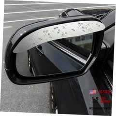 2PCS Side Mirror Visor Rain Guards – Car Rain Guard – Aluminum Alloy Silver