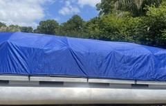 18′-22′ Pontoon Boat Canvas Solution with 9″ Rise Combo Pack with 18 Gator Bites
