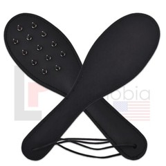 Genuine Cowhide Leather Spiked Paddle Belting Leather Slapper