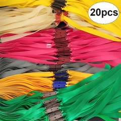 20 Flat Rubber Bands Slingshot Hunting Catapult Replacement Elastic Tapered Band