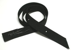 Tie Strap Cinch Double Ply Nylon Black with Punched Holes New Free Shipping