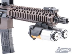 6mmProShop Airsoft Compact Rail-Mount Grenade Launcher Double Launcher Replica