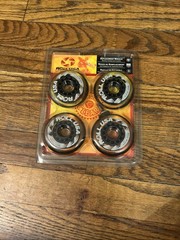 Roll USA 1995 Rollerblade Replacement Wheels W/ Tool Crystal Clear 72MM 78A