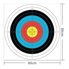 50 PCS 40/60/80cm Archery Paper Target Surface For Bow And Arrow Target Practice