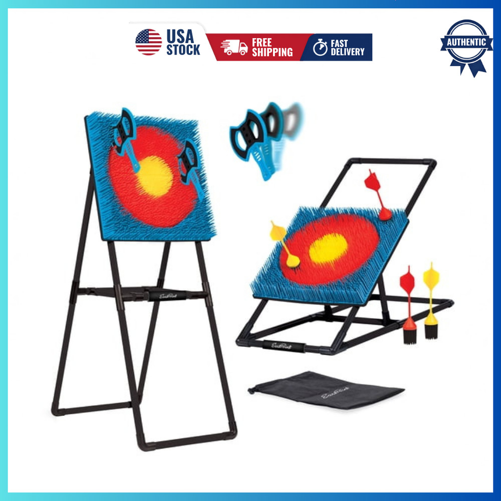 EastPoint Sports 2-in-1 Axe Throw & Lawn Darts Target Game Set 44 in