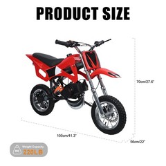 50cc 2 Stroke Kids Gas Dirt Bike – Multi Colors
