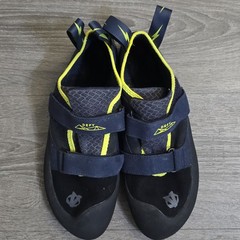 Evolv Defy TRAX Rock Climbing Shoes Women’s Size 11 Black Blue Double Strap