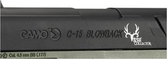 Gamo Bone Collector CO2 .177 Caliber/BB Dual Ammo Air Pistol, Black/OD Green