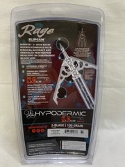 RAGE HYPODERMIC NC (NO COLLAR) 100 GRAIN BROADHEADS 3-PACK (TDW032365)