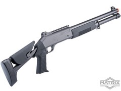 Double Eagle M3 Spring Shell Loading Airsoft Shotgun Retractable Stock