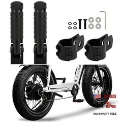 Passenger Foot Pegs M8 Foldable Footrest Rearsets 90 Degree E-bike Passenger