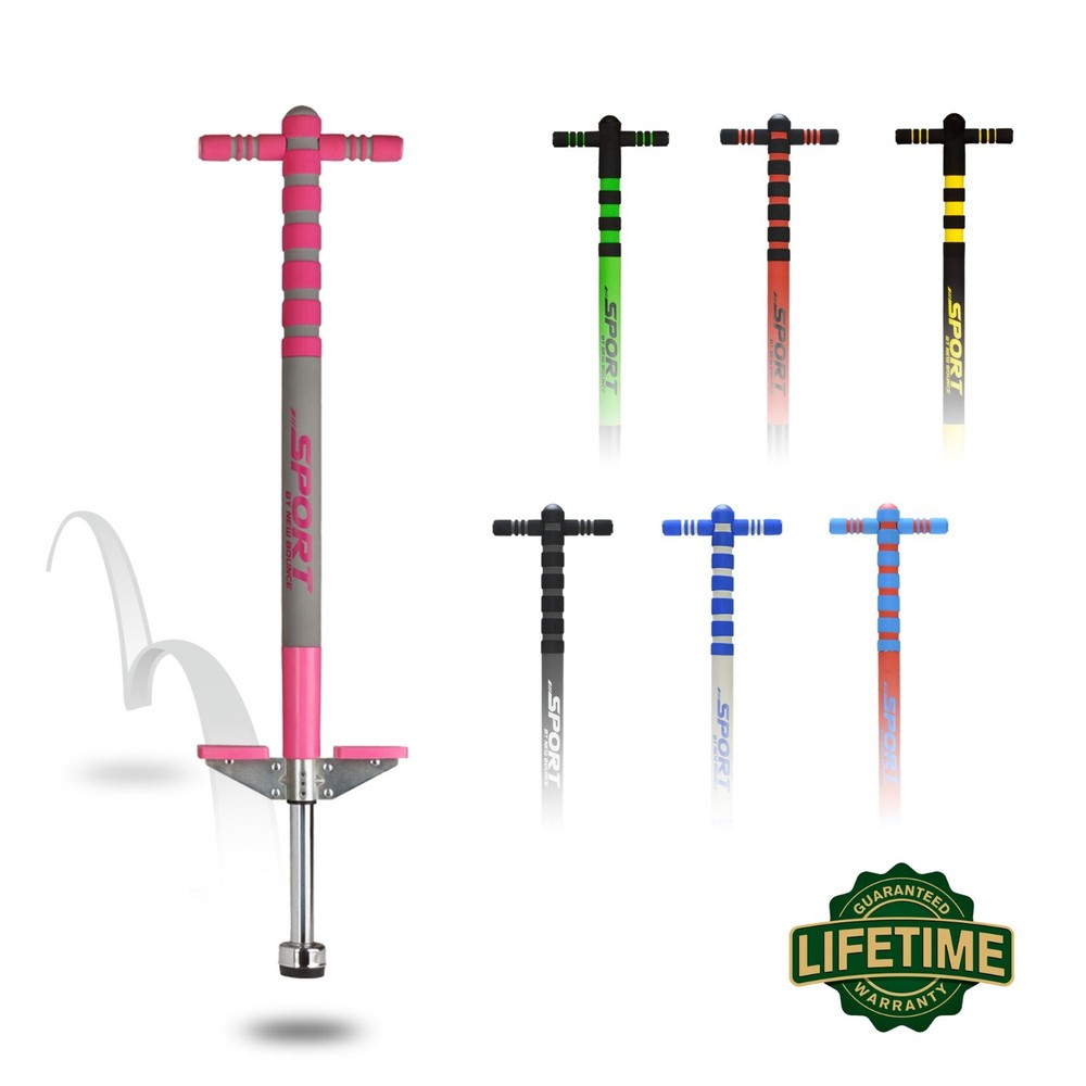 New Bounce Pogo Stick Easy Grip Sport edition, Ages 5-9 – 40 to 80 Lbs