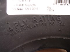 2 pc HD Kenda 404 12×4.00-5 Go-Cart 4 ply Concession Tire Stens 160-692 FREESHP