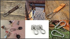 Durable Zinc Galvanized Steel Carabiner Clips for Outdoor Use