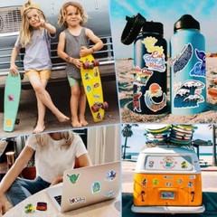 100pcs Skateboard Stickers Graffiti Laptop Sticker Luggage Car Decals Mix