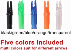 Eco-Friendly Multi-Color Archery Nocks – 50 Durable Inserts for All Seasons