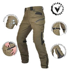 Volero Mens Motorcycle Pants Ce Armor Honeycomb 4-Season Urban Riding Textile