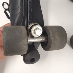 Vintage Labeda LT429 Roller Skates Size 8 Black w/ Wicked To The Max 62mm Wheel