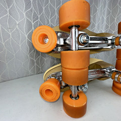 IMPALA Roller Skates Quad Women’s Size 11 Mimosa Indoor Tan Orange Derby Skates