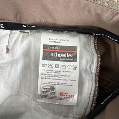 Equiline Breeches Women’s Size IT46 Brown Knee Grip Floral Equestrian