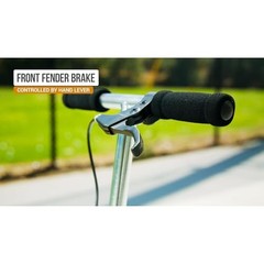 PowerWing Caster Scooter Silver/Green DLX Standard Packaging