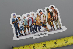DGK Skateboards Sandlot Baseball Team Clear Z81 Original Skateboarding STICKER