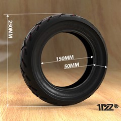 Pair 10×2.50 10×2.5 Inner Tube & Tire fit 10×3 80/65-6 255×80 Bent Valve Stem
