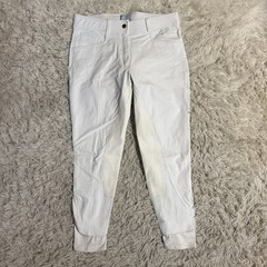 Women’s Size 32R White Smartpak Hadley Full Seat Horseback Riding Breeches